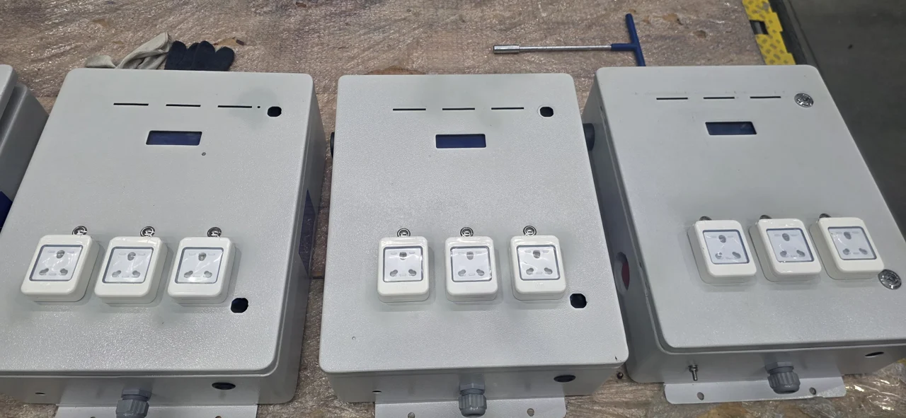 Electrical enclosures with socket outlets for supporting infrastructure applications.